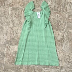 GAP Mint Green Kids Dress with Ruffles